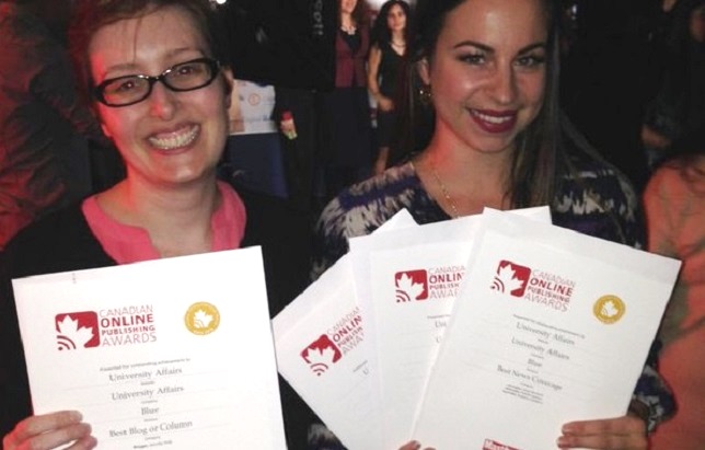 Jennifer Polk and Ashleigh VanHouten, with the first four gold awards.