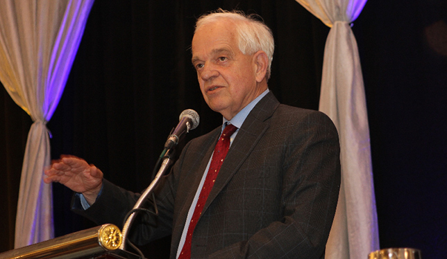 Federal minister of immigration, refugees and citizenship, John McCallum speaking at the CBIE conference in November. Photo by Dan Waters. 