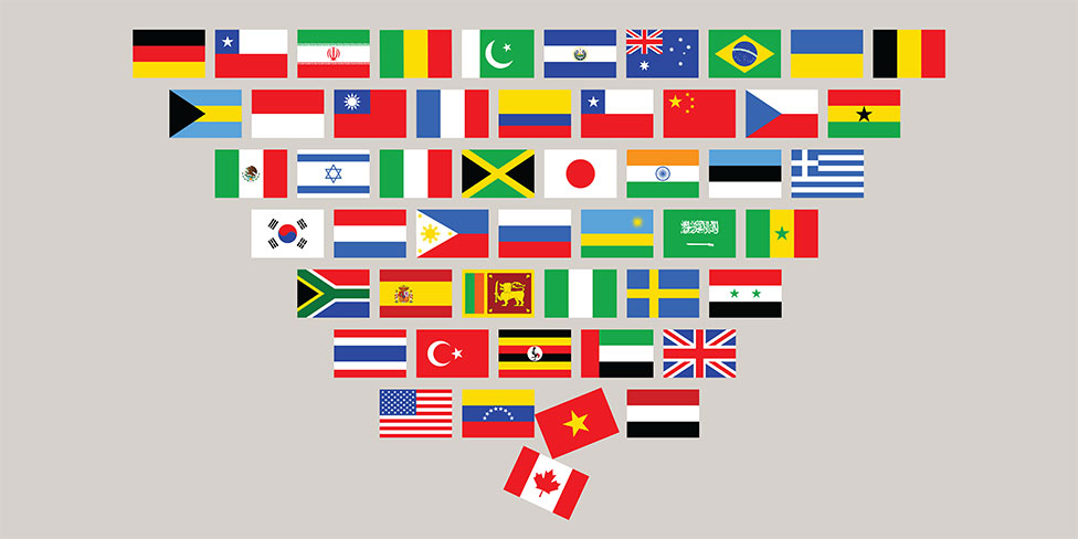flags of different countries