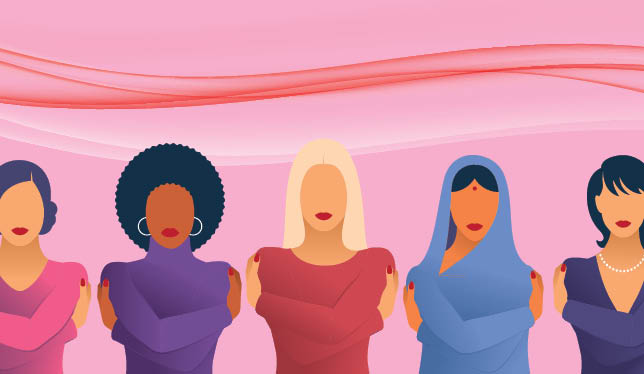 illustration of diverse women