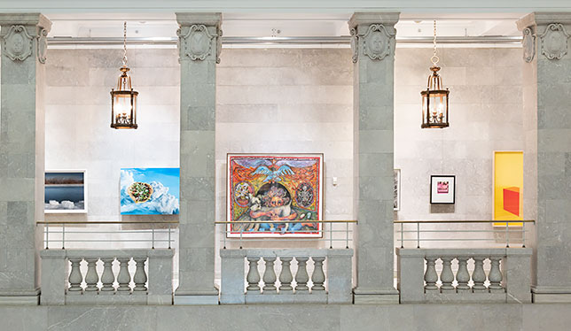 Paintings on wall