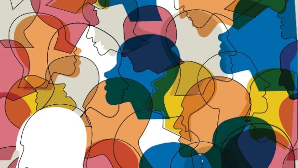 different colors face design