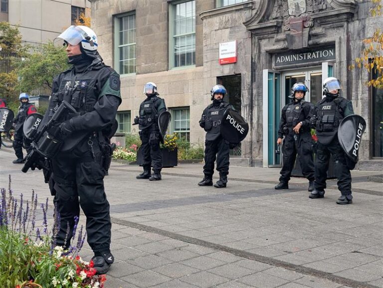 Pro-Palestinian activists protest on Montreal campuses - University Affairs
