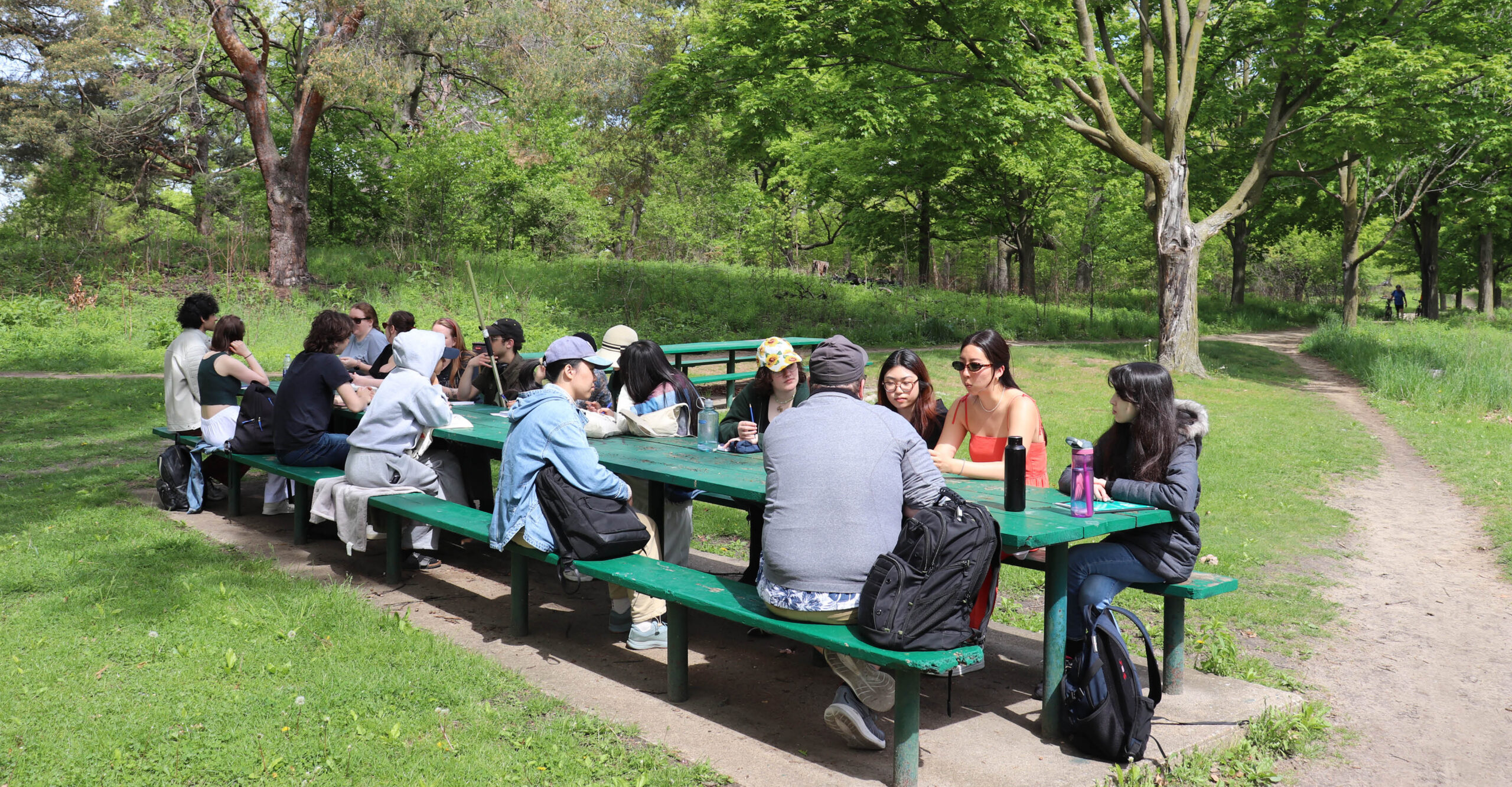 Students in Sharon English’s creative writing class in High Park